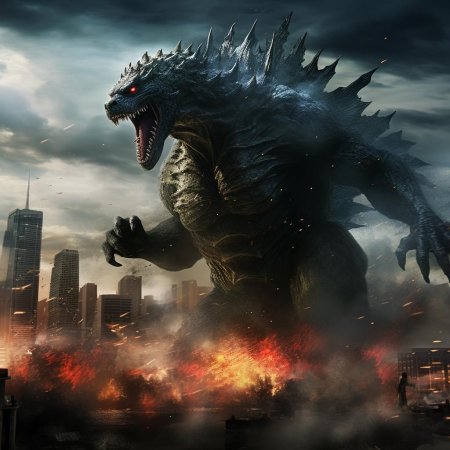 Годзилла в городе