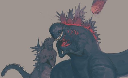 Годзилла арт