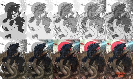 Шин годзилла арт