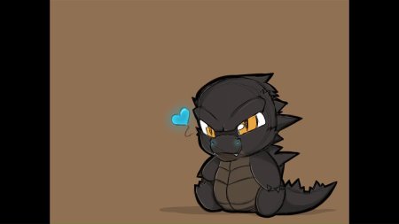 Годзилла арт чиби