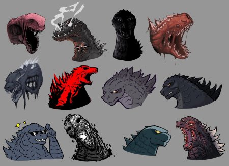 Рендер годзилла