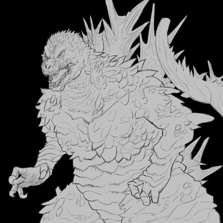 Годзилла кинг гидора раскраска