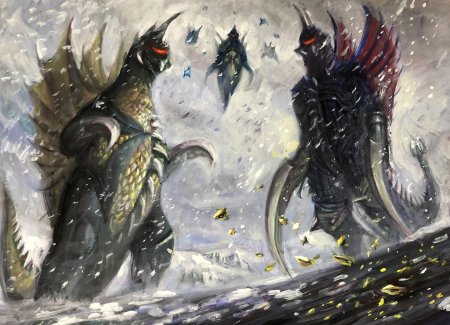 Меха годзилла против годзиллы