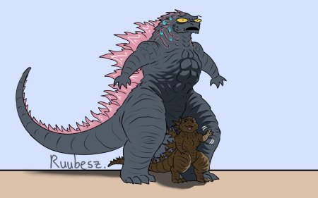 Годзилла рисунки