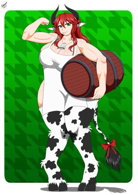 Девушка минотавр