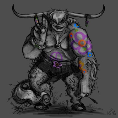 Минотавр рисунок