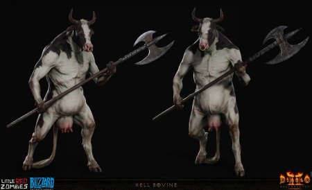 Diablo : resurrected cow