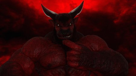 Девушка минотавр