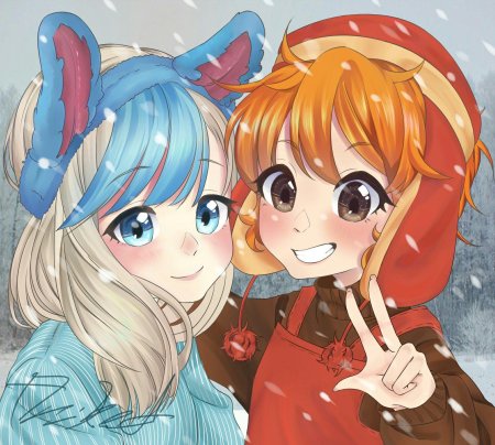 В стиле аниме