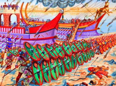 Первая морская победа римлян