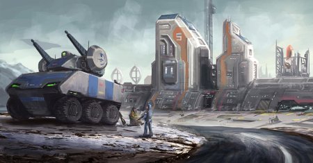 Sci fi база концепт