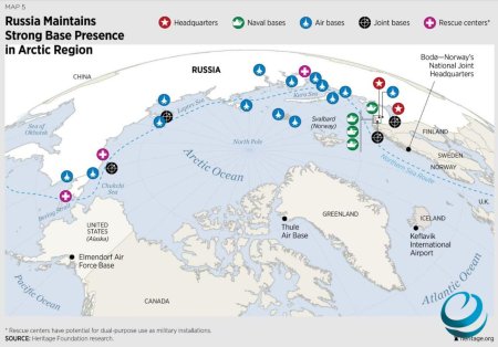 Арктические военные базы россии карта