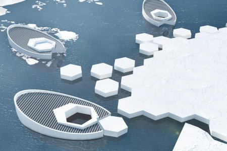 Плавучий город в арктике