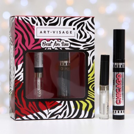 Набор тушь чикаго + гель для бровей прозрачный