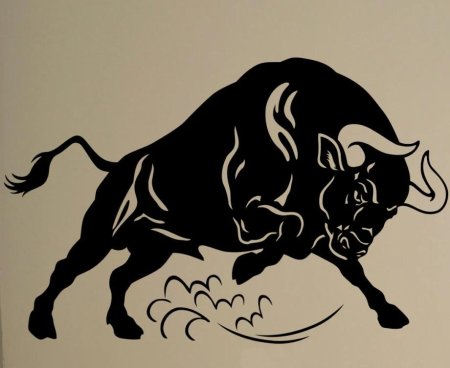 Силуэт быка