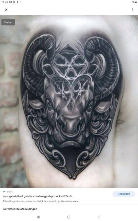 Тату для овна