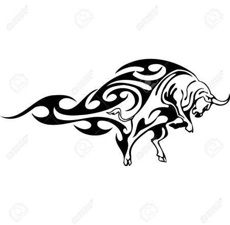 Бык стилизованный