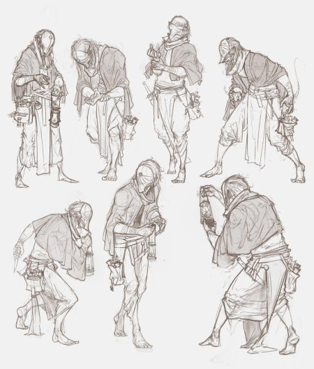 Зарисовки персонажей