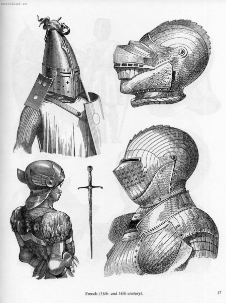 Шлемы рыцарей средневековья век
