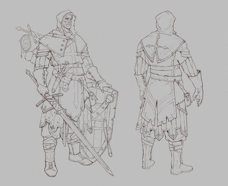 Рыцарь сзади референс