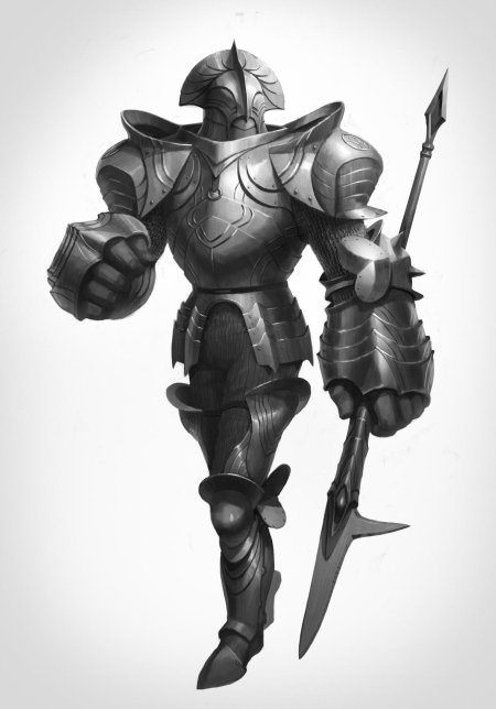 Рыцарь в черных доспехах