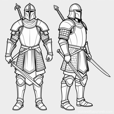 Доспехи рыцаря рисунок