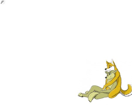 Фурри на белом фоне