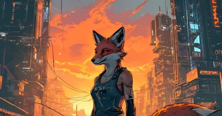 Фурри лиса арт