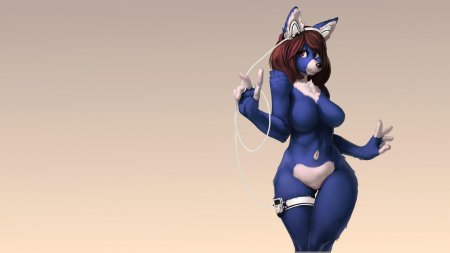 Фурри девушка