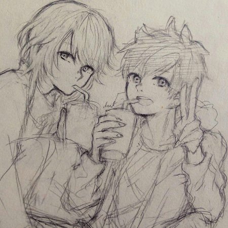 Два человека аниме