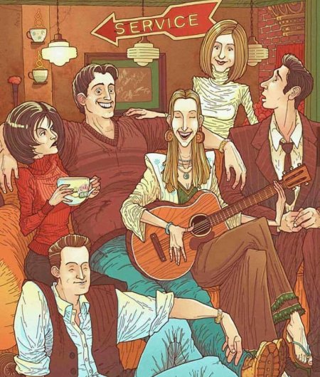 Сериал друзья арты