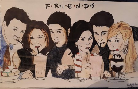 Сериал друзья рисунки