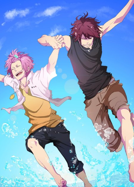 Аниме парень бежит