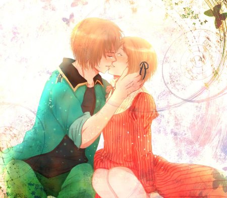 Аниме девушка и парень