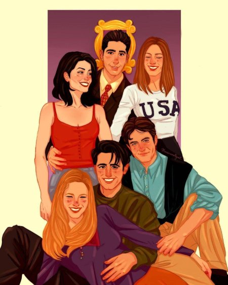 Сериал друзья постер