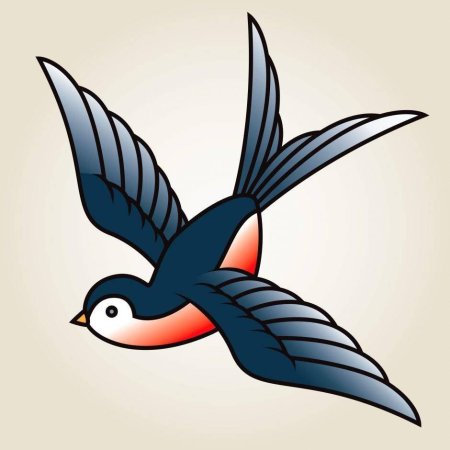 Ласточка мультяшный