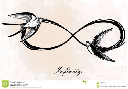 Тату эскиз бесконечность