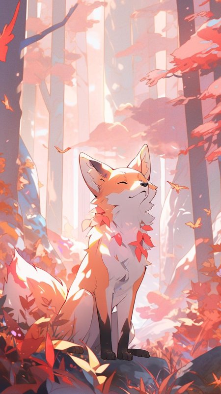 Лиса аниме животное