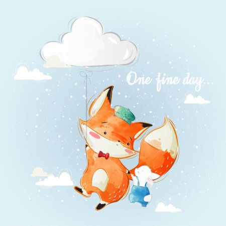 Лисенок с шариком