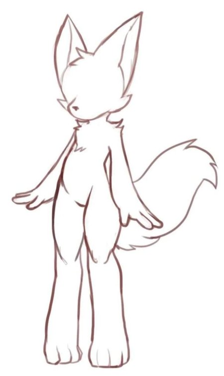 Манекены для рисования фурри