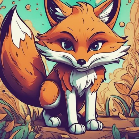 Мультяшная лиса