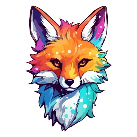 Рисунок морды лисы