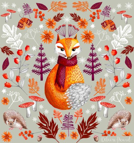 Милые осенние иллюстрации