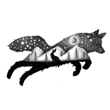 Стилизация лисы