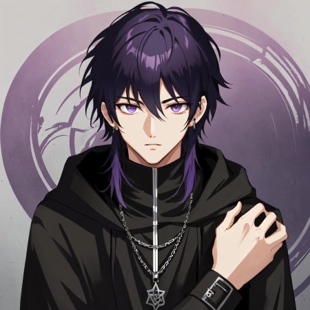 Аниме парень маг