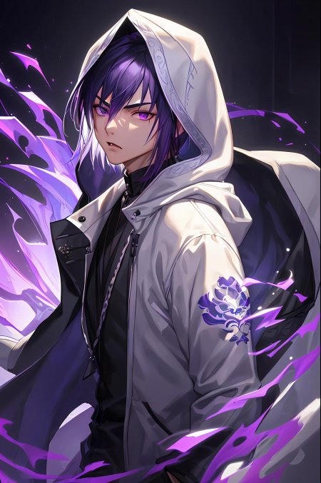 Аниме фиолетовая