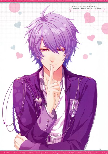 Фиолетовые аниме персонажи