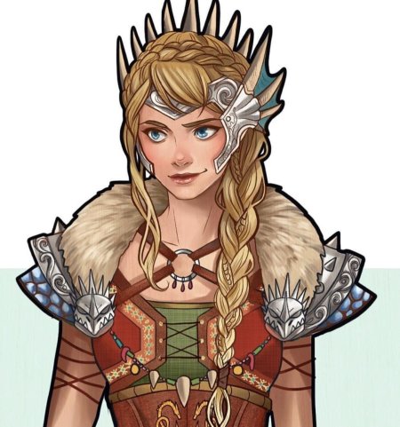 Викинг девушка арт