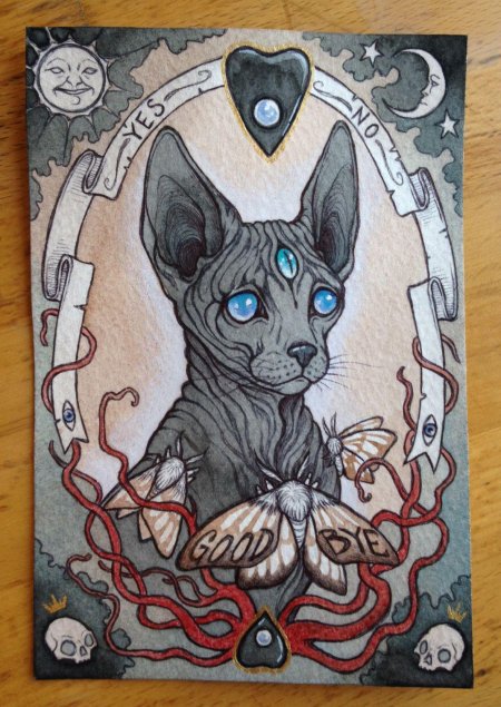 Трехглазый сфинкс тату