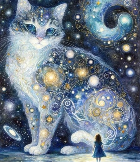 Кошка картина